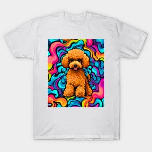 Psychedelic Toy Poodle T-Shirt